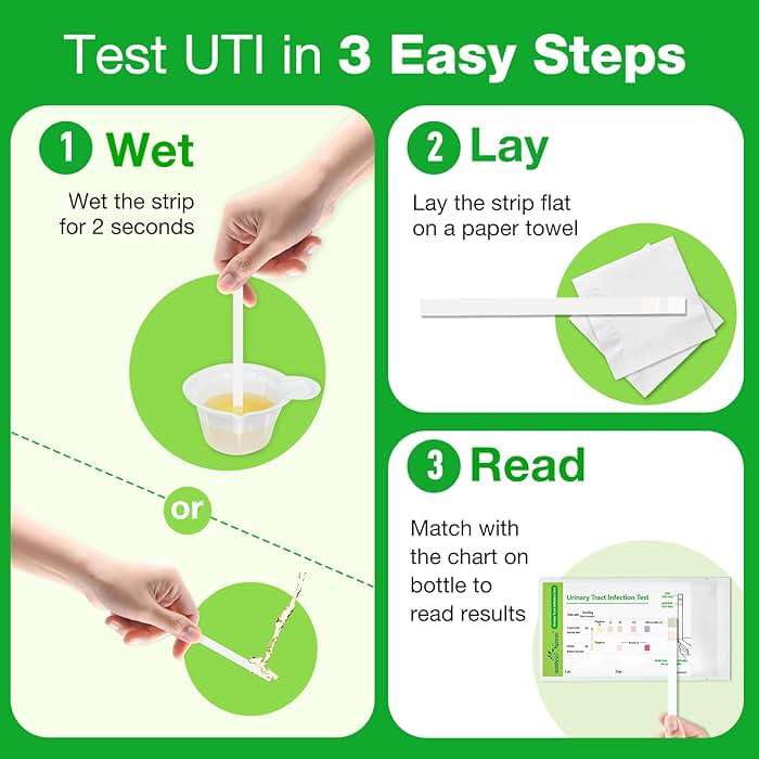 Easy@Home UTI Test Strips: Highly Accurate Urinary Tract Test Kit for Women Men, Bladder Infection Urine Testing, Quick Results, OTC Use (UTI - 5 Pack) - Image 5