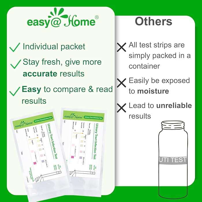 Easy@Home UTI Test Strips: Highly Accurate Urinary Tract Test Kit for Women Men, Bladder Infection Urine Testing, Quick Results, OTC Use (UTI - 5 Pack) - Image 7
