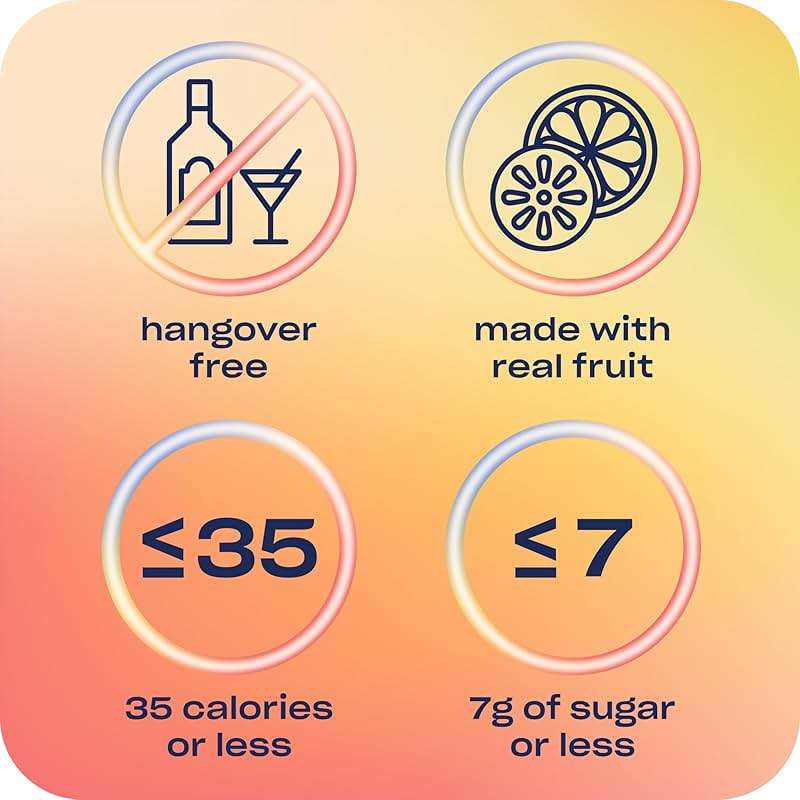 Recess Zero Proof Craft Mocktails, Alcohol Free Drinks, With Adaptogens, Non-Alcoholic Beverage Replacement, Mixer, Celebration, Party, (Happy Hour Sampler, 12oz, Pack of 12) - Image 5