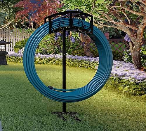 Fire Beauty Garden Hose Holder,Freestanding Water Hose Holder,In ground Hose Rack Organizer for Outdoor,Detachable Water Hose Holder Stake,Hose Reel Stand,Hose Hanger Rack for Outside Lawn Yard - Image 6