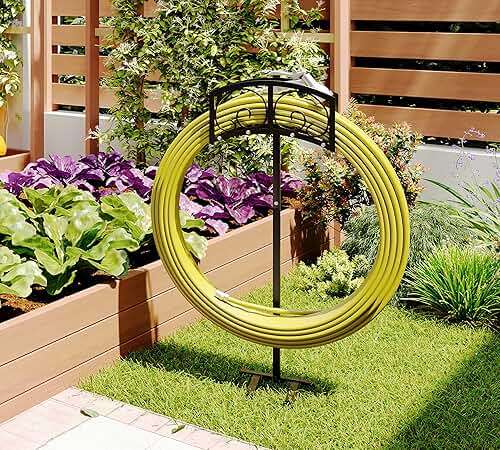 Fire Beauty Garden Hose Holder,Freestanding Water Hose Holder,In ground Hose Rack Organizer for Outdoor,Detachable Water Hose Holder Stake,Hose Reel Stand,Hose Hanger Rack for Outside Lawn Yard - Image 8