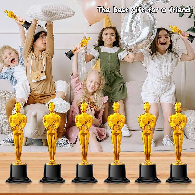 COJOSQC Mini Plastic Trophy Award, Hollywood Theme Party Decorations, for contests and Parties Such as Dances, Golf, Movies, Employee Appreciation, Basketball Themes. Small Trophies. - Image 5