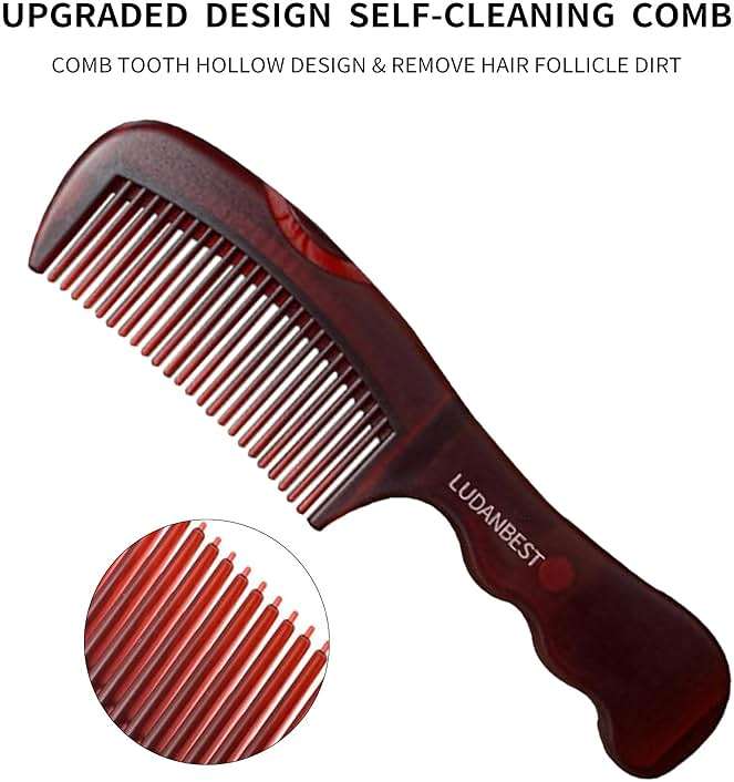 The fifth generation The revolutionary design of dandruff combs, and beauty combs, with healthier scalp and better hair quality, removes dandruff and dirt for women and me - Image 3