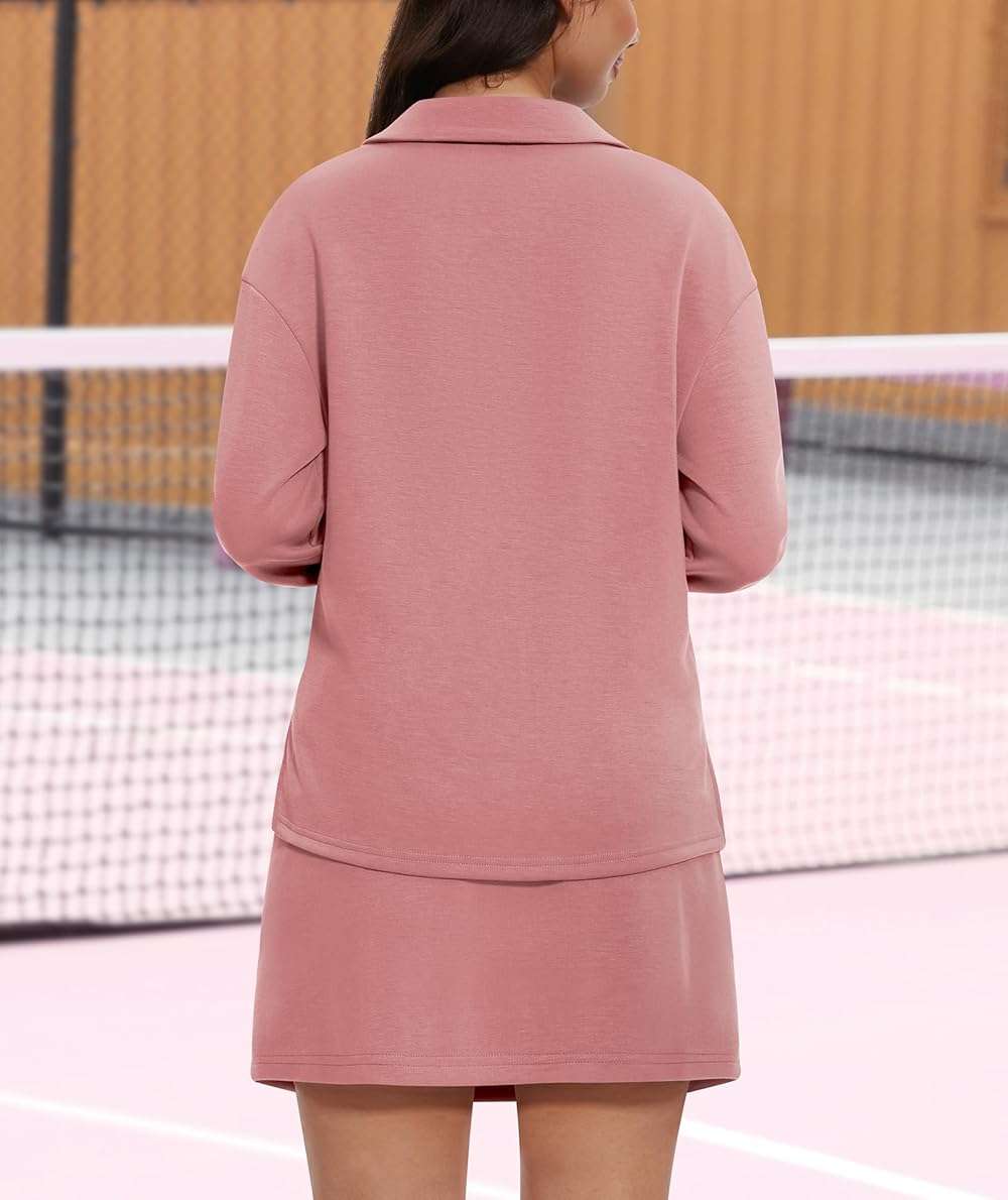 Casly Lamiit Two Piece Sets for Women 2024 Casual Tracksuit Sweatshirt Skorts Matching Set Lounge Tennis Jogger Sweat Suit - Image 5