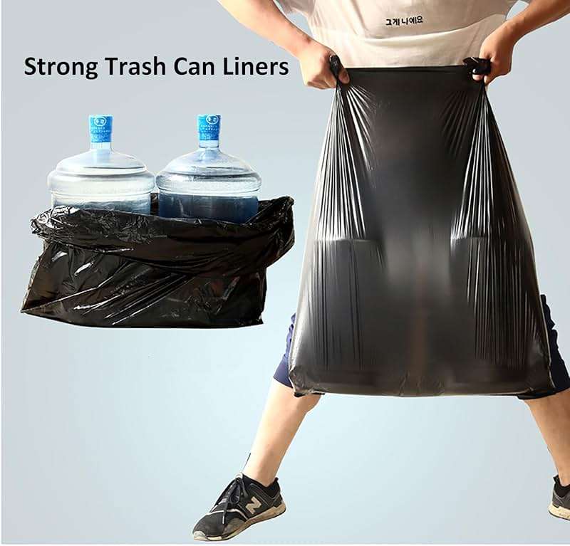 65 Gallon Trash Bags 1.8 Mil -50''x55'' Pack of 50 Thick Large Heavy Duty Multi-Use Garbage Bags Extra Large Strong Trash Can Liners for Office, Picnic,Kitchen, Bulk Bags (65 Gallon 50 Count) - Image 4