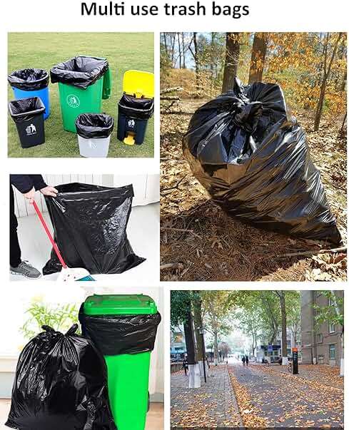 65 Gallon Trash Bags 1.8 Mil -50''x55'' Pack of 50 Thick Large Heavy Duty Multi-Use Garbage Bags Extra Large Strong Trash Can Liners for Office, Picnic,Kitchen, Bulk Bags (65 Gallon 50 Count) - Image 7