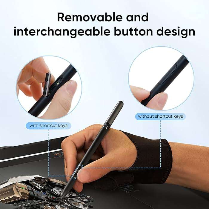 XPPen X3 Pro Slim Stylus 16K Pressure Levels Battery-free Stylus Higher Accuracy Only Compatible for XPPen Artist Pro 14 & 16 Gen 2/ Deco Pro Gen 2 Series /Artist Pro 19 Drawing Tablet - Image 4