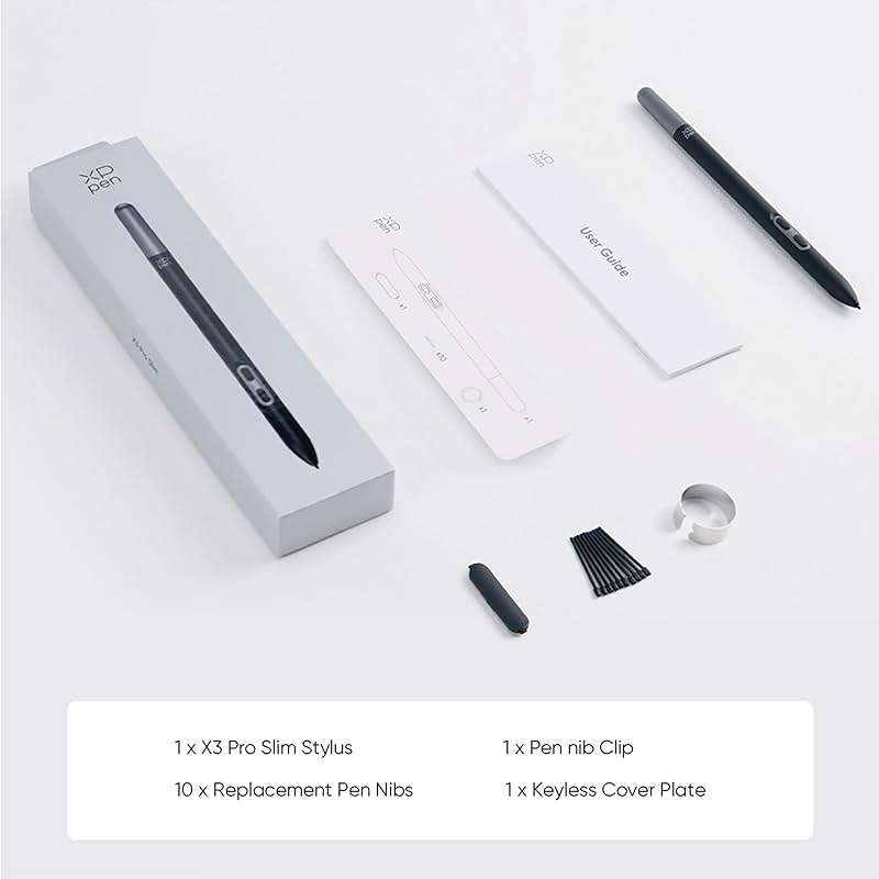 XPPen X3 Pro Slim Stylus 16K Pressure Levels Battery-free Stylus Higher Accuracy Only Compatible for XPPen Artist Pro 14 & 16 Gen 2/ Deco Pro Gen 2 Series /Artist Pro 19 Drawing Tablet - Image 5
