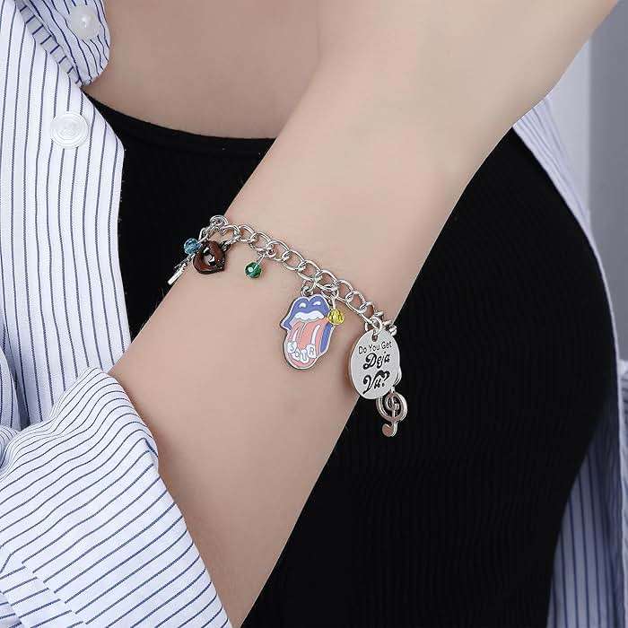 Medsor Music Bracelet Singer Fans Gifts Stainless Steel Sour Bracelets Jewelry For Women, 1, silver - Image 2
