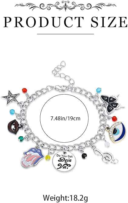 Medsor Music Bracelet Singer Fans Gifts Stainless Steel Sour Bracelets Jewelry For Women, 1, silver - Image 6