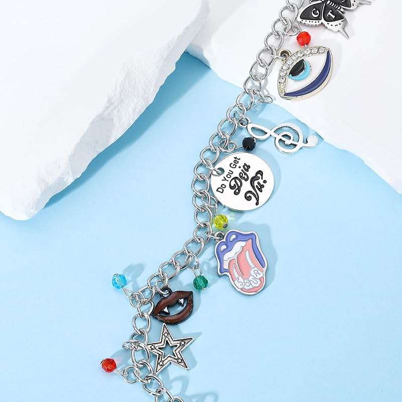 Medsor Music Bracelet Singer Fans Gifts Stainless Steel Sour Bracelets Jewelry For Women, 1, silver - Image 7