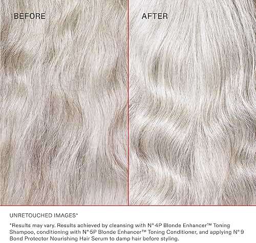 Olaplex No. 4P Blonde Enhancing Toning Shampoo, 8.5 Fl Oz + No. 5P Blonde Enhancer™ Toning Conditioner, Repairs, Hydrates, & Brightens All Blonde, Lightened, & Grey Hair - Image 5
