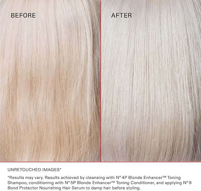 Olaplex No. 4P Blonde Enhancing Toning Shampoo, 8.5 Fl Oz + No. 5P Blonde Enhancer™ Toning Conditioner, Repairs, Hydrates, & Brightens All Blonde, Lightened, & Grey Hair - Image 6
