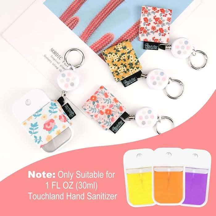 Beautyflier Pack of 4 Elastic Sleeve for Touchland Power Mist and Glow Mist 1FL OZ Hand Sanitizer Spray - Image 3