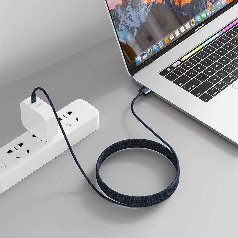 USB-C to Magnetic 3 Cable Compatible with Magsafe Charging Cable for M4 14” 16” MacBook Pro 2024 M3 Pro & Max, MacBook Air 2022 M2, Pro 2023 M2 Pro & Max - 6.6ft - Image 2