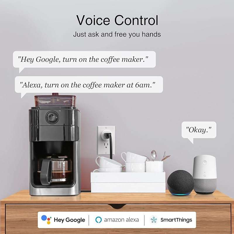 GHome Smart Plug, WiFi Smart Plugs Work with Alexa and Google Home, Smart Outlet Timer with APP Remote Control, 2.4GHz Wi-Fi Only, No Hub Required, ETL FCC Listed - Image 3