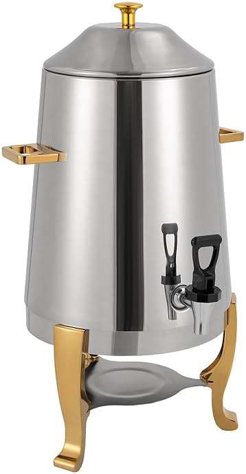 YIYIBYUS 3.5 Gallon Hot Beverage Dispenser, Stainless Steel Coffee Urn Chafer, Hot Drinks Dispenser for Milk Coffee Tea Water Juice - Parties Event Buffet Catering, Alcohol heating, Silver - Image 7