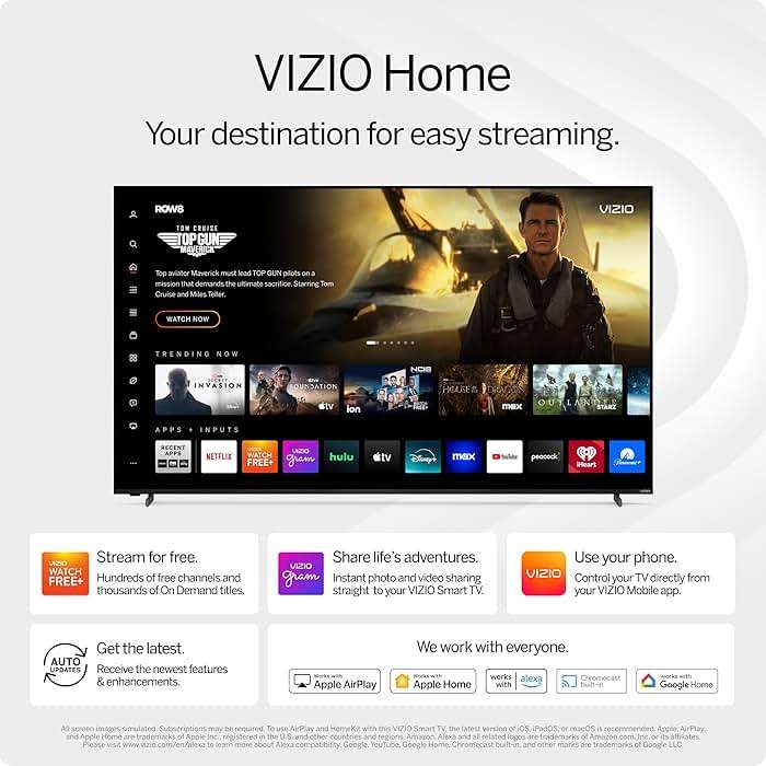 VIZIO VHD32M 32 inch Class HD 720p LED Smart TV (Renewed) - Image 4