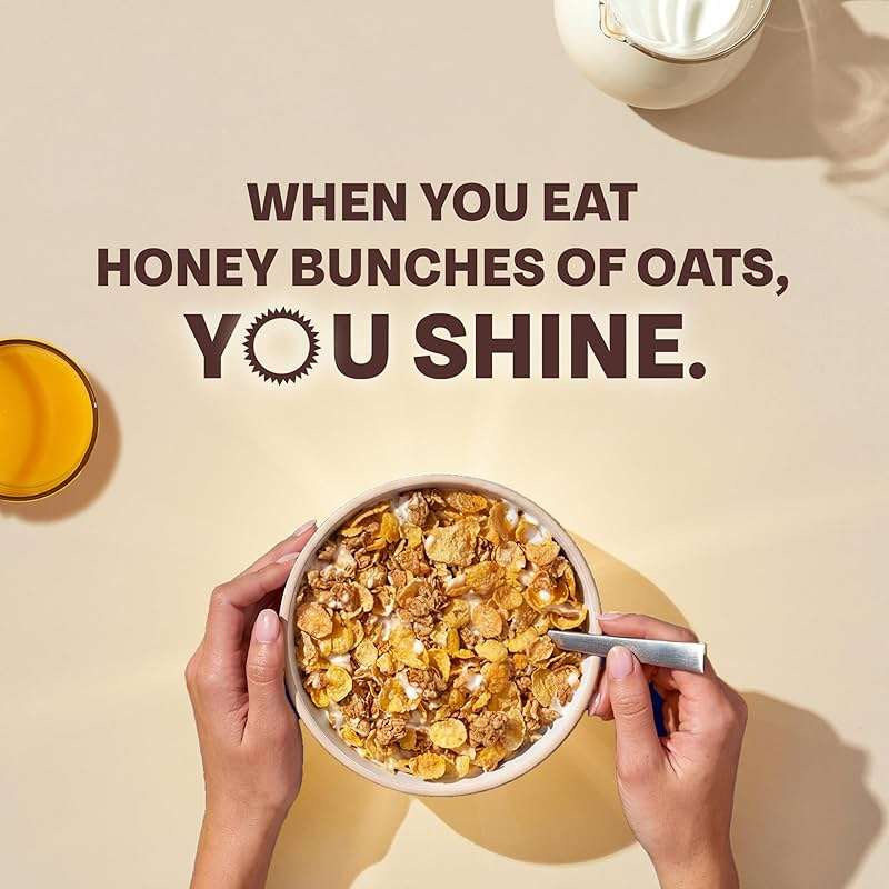 Honey Bunches of Oats Vanilla Cereal, Breakfast Cereal with Crunchy Oat and Granola Clusters, Family Size 18 oz Box - Image 4