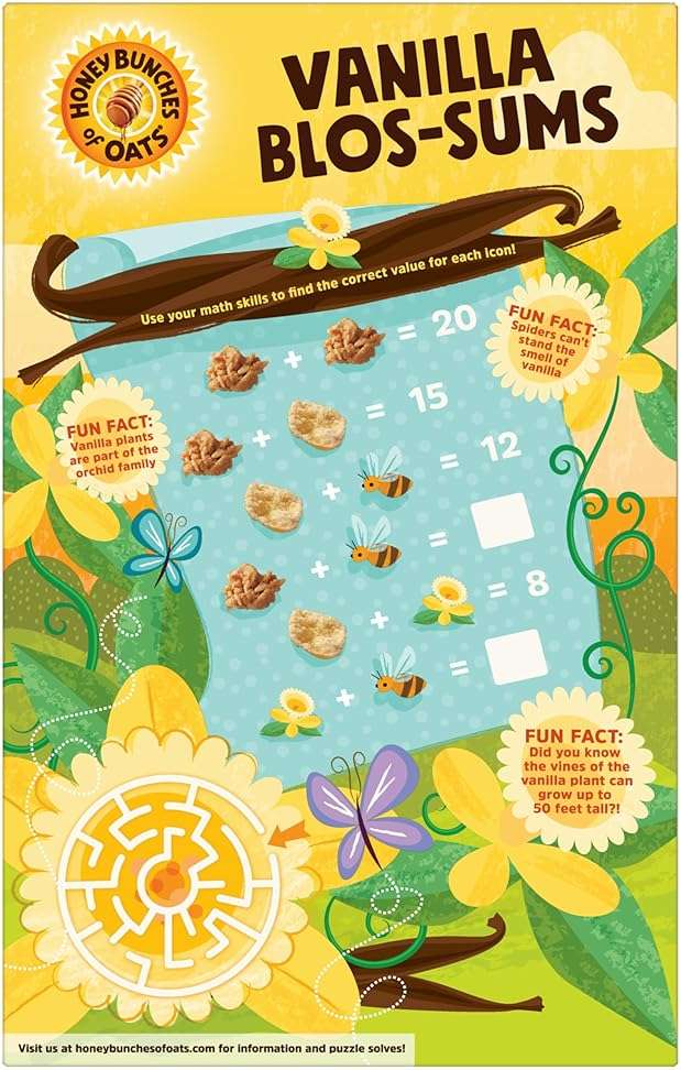 Honey Bunches of Oats Vanilla Cereal, Breakfast Cereal with Crunchy Oat and Granola Clusters, Family Size 18 oz Box - Image 8