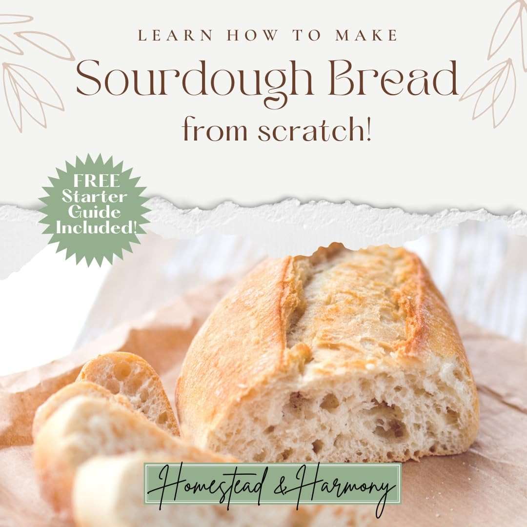 Sourdough Starter Kit - Sourdough Kit Includes Wooden Spurtle, Wide Mouth Jar w/ Bamboo Lid & More - Non-Slip Silicone Base Sourdough Bread Baking Supplies - Bread Making Kit for Beginners & Pros - Image 3