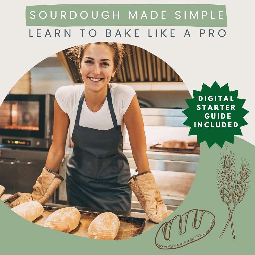 Sourdough Starter Kit - Sourdough Kit Includes Wooden Spurtle, Wide Mouth Jar w/ Bamboo Lid & More - Non-Slip Silicone Base Sourdough Bread Baking Supplies - Bread Making Kit for Beginners & Pros - Image 9