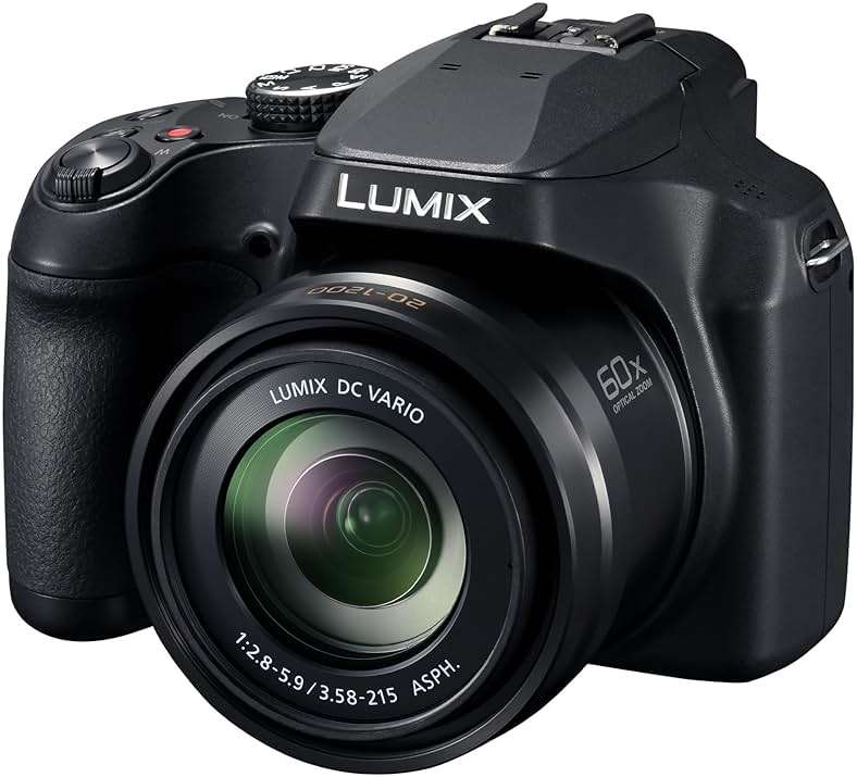 Panasonic LUMIX FZ80D Point and Shoot Digital Camera 4K Photo/Video Recording with Power Optical Image Stabilizer, Vlogging Camera with 60X Optical Zoom & 20-1200mm Wide-Angle Lens - DC-FZ80D - Image 2