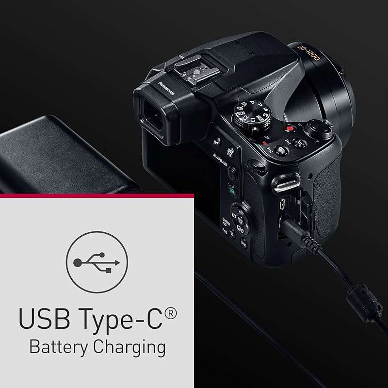 Panasonic LUMIX FZ80D Point and Shoot Digital Camera 4K Photo/Video Recording with Power Optical Image Stabilizer, Vlogging Camera with 60X Optical Zoom & 20-1200mm Wide-Angle Lens - DC-FZ80D - Image 11