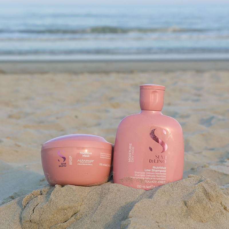 Semi di Lino Moisturizing Shampoo and Hair Mask for Dry Hair - Hydrates, Nourishes, Softens - Color Safe - Adds Shine and Softness on Dry Damaged Hair - Sulfate Free - Image 8