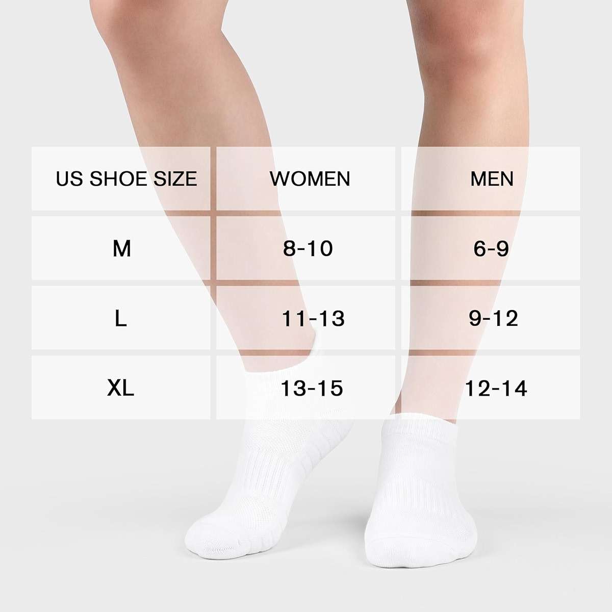 Uporee Low Cut Athletic Ankle Socks - Cushioned, Soft & Breathable, Anti-Blister Tab, 6 Pairs Men & Women - Image 4