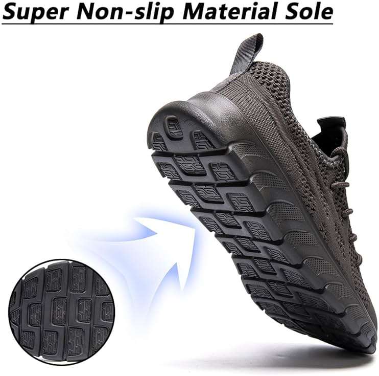 DLWKIPV Men's Shoes Running Road Walking Sneakers Sports Athletic Workout Gym Shoes Casual Comfortable Breathable Fashion - Image 2