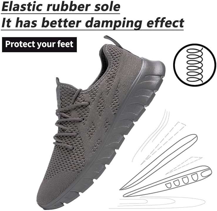 DLWKIPV Men's Shoes Running Road Walking Sneakers Sports Athletic Workout Gym Shoes Casual Comfortable Breathable Fashion - Image 3
