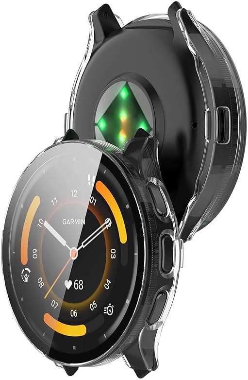 FanTEK Compatible for Garmin Venu 3S (41mm) Watch Case for Women Men, Scratch Resistant Shock Absorbing Case, Clear - Image 5