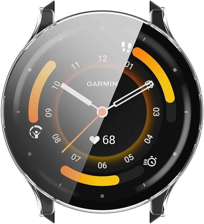 FanTEK Compatible for Garmin Venu 3S (41mm) Watch Case for Women Men, Scratch Resistant Shock Absorbing Case, Clear - Image 6