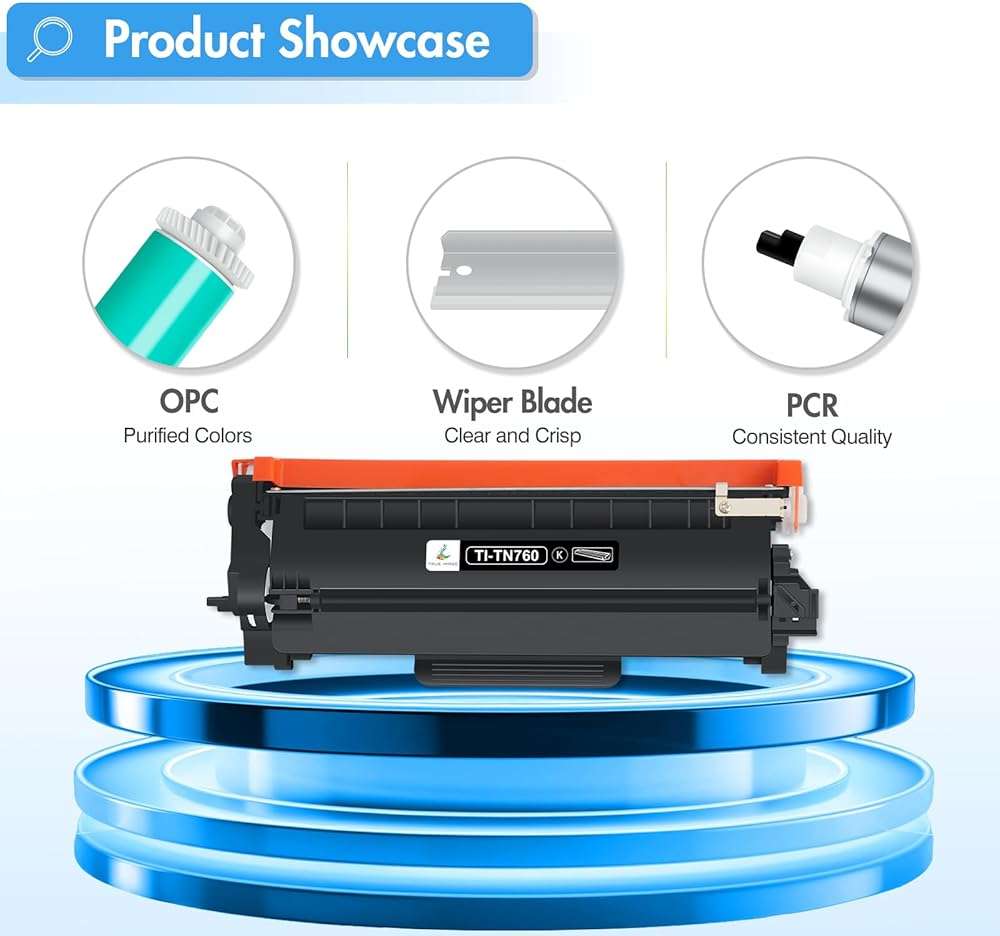 TN760 Toner for Brother Printer: TN 760 MFC-L2710DW MFC-L2750DW Compatible for Brother TN-760 Toner TN-730/TN-760 TN730 730 TN-730 DCP-L2550DW HL-L2350DW HL-L2395DW HL-L2390DW High Yield 4 Black - Image 6