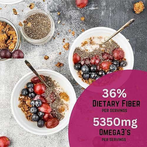 Sown-and-Grown Raw Chia Seeds- 1.5 lb | Chia Seed with Omega-3, Non-GMO, Gluten-Free, Keto Diet Friendly, Vegan, Good Source of Fiber - Image 6