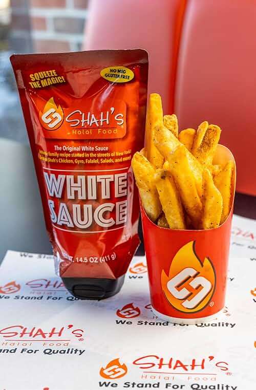 SHAH'S HALAL FOOD White Sauce | Mediterranean and Middle Eastern Flavor | No MSG | Gluten-Free | Halal Certified | Authentic Family Recipe | Pack of 1 | 14.5oz (411 g) - Image 6