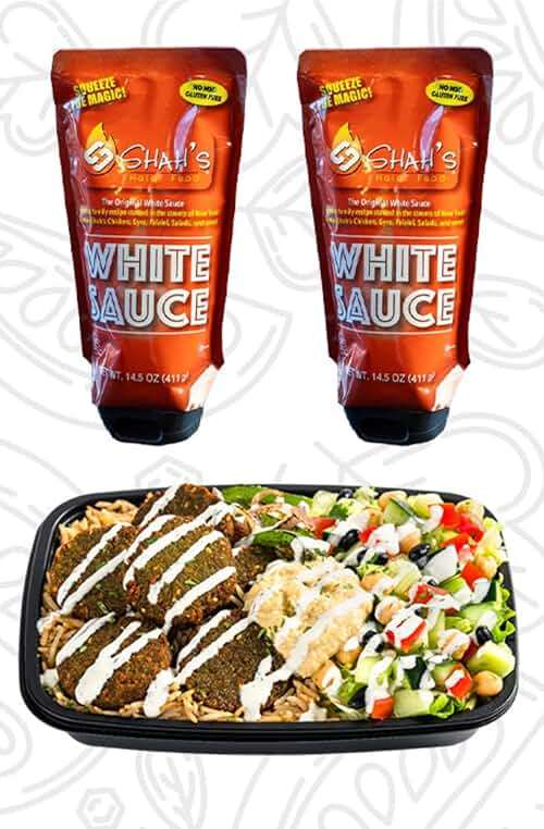 SHAH'S HALAL FOOD White Sauce | Mediterranean and Middle Eastern Flavor | No MSG | Gluten-Free | Halal Certified | Authentic Family Recipe | Pack of 1 | 14.5oz (411 g) - Image 9