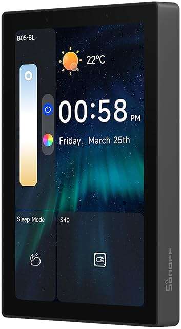 SONOFF NSPanel Pro 120 Smart Home Control Panel (Black) - Image 1