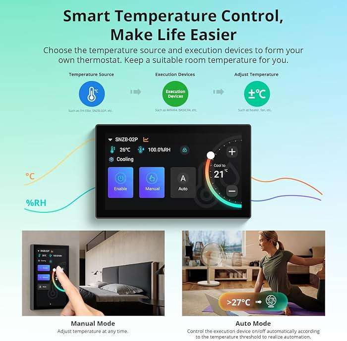 SONOFF NSPanel Pro 120 Smart Home Control Panel (Black) - Image 7