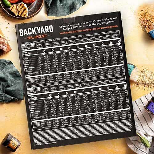Grilling Spice Set Grill Seasoning Gifts, 20 Unique Spices and Seasonings Jars Gift Set, BBQ Gifts For Men, Dad, Husband, Father, Flavors Like Chili, Cajun, Garlic, Steak, Rub, Herbs, Blend and More - Image 2