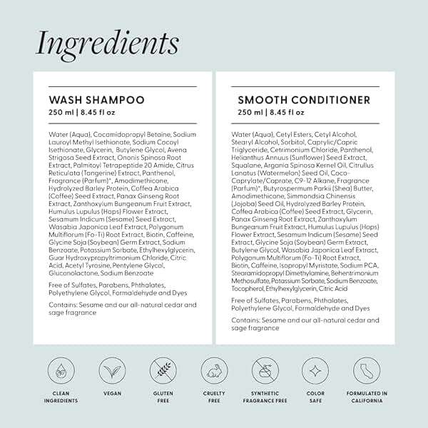 Arey Shower Duo | Daily Wash Shampoo and Smooth Conditioner Set | Delay + Reduce the Signs of Aging Grey Hair | Retain Moisture, Promote Smoothness | Vegan, Gluten-Free & Cruelty Free (2 Pack) - Image 6