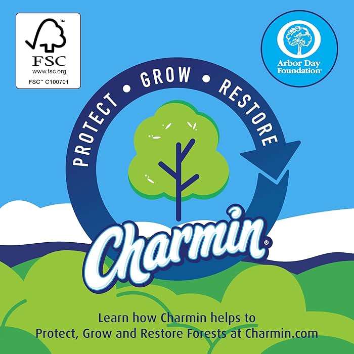 Charmin Ultra Strong Toilet Paper, 6 Mega = 24 Regular Rolls, 2-Ply, White - Image 12