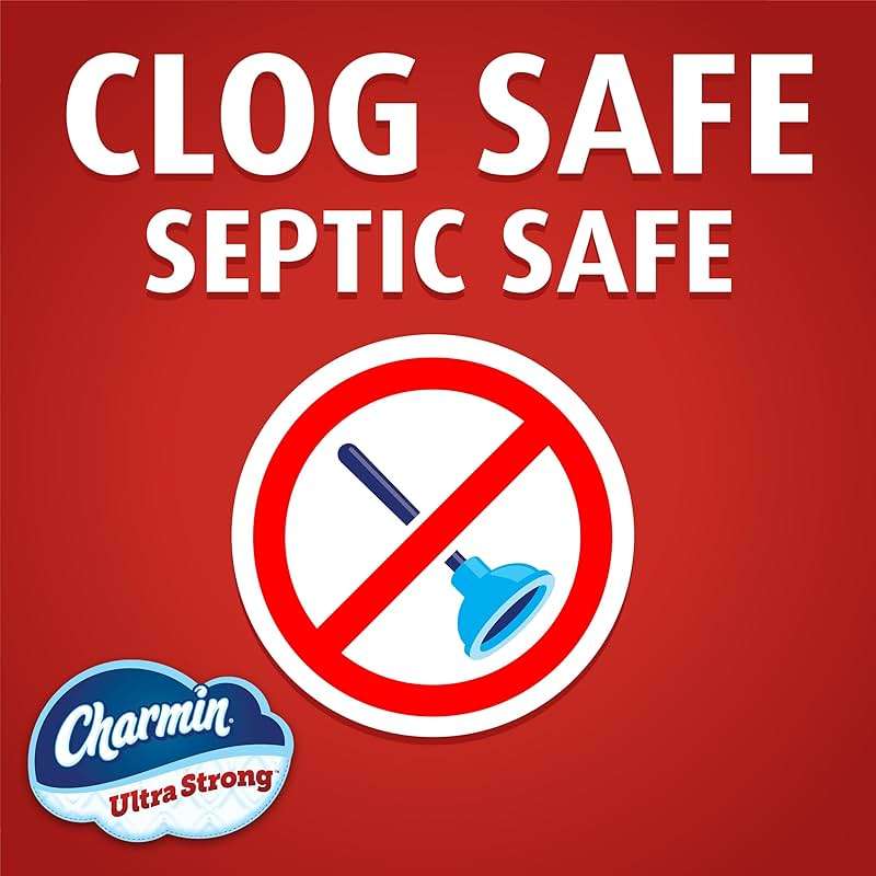 Charmin Ultra Strong Toilet Paper, 6 Mega = 24 Regular Rolls, 2-Ply, White - Image 8