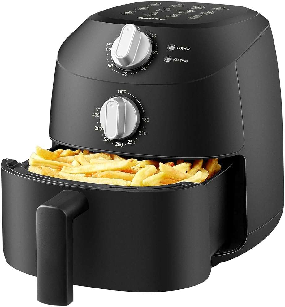 COMFEE' Compact 2.1 Quart Air Fryer with 12 Presets Menu Options, Adjustable Timer & Temperature Control 180-400 degrees F, Dishwasher-Safe Nonstick Fry Basket - Image 1