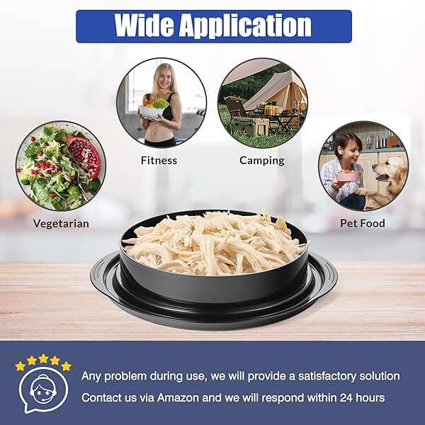 Chicken Shredder Tool Twist: 2026 Pro Food-Grade Visible Meat Shredder with Strong Anti-Slip Base, Ergonomic Handle, Chicken Breast Shredder, Suitable for Pork Beef Chicken - Black - Image 6
