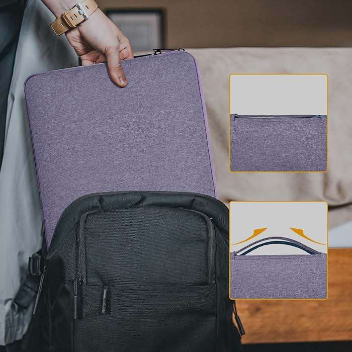 14 Inch Laptop Sleeve Case for HP Chromebook/Stream/Pavilion Plus 14, Lenovo IdeaPad, ASUS Vivobook Go, Dell Latitude Computer Bag, Ultra Violet - Image 6
