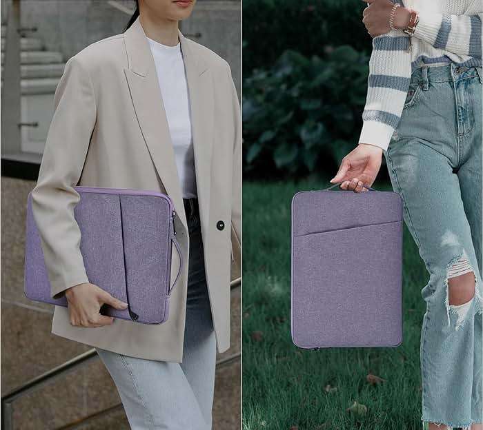 14 Inch Laptop Sleeve Case for HP Chromebook/Stream/Pavilion Plus 14, Lenovo IdeaPad, ASUS Vivobook Go, Dell Latitude Computer Bag, Ultra Violet - Image 7