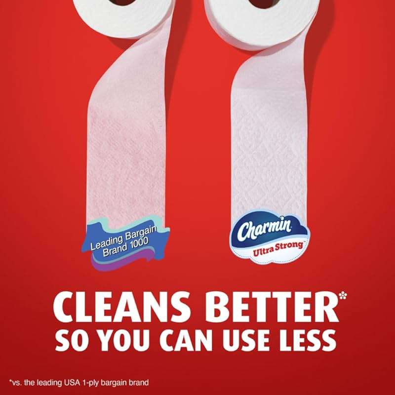 Charmin Ultra Strong Toilet Paper 18 Mega Rolls, 220 Sheets Per Roll - Image 6