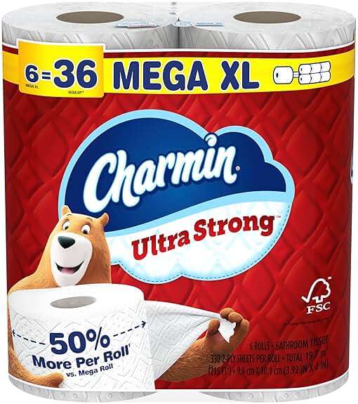 Charmin Ultra Strong Toilet Paper, 18 Mega XL = 108 Regular - Image 13